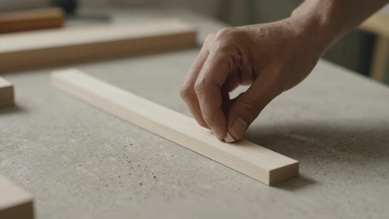 Close up of a workshop tool gently shaping natural materials, sof